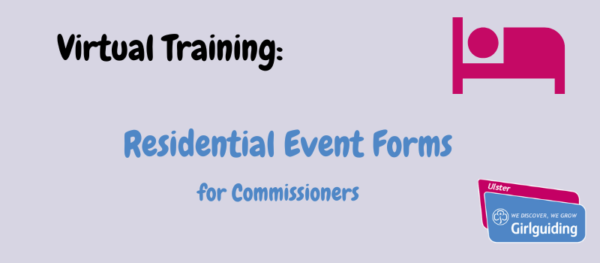 Virtual Training Residential event forms for Commissioners