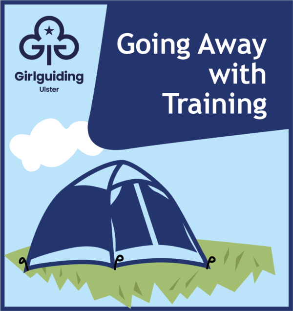 Going away with logo